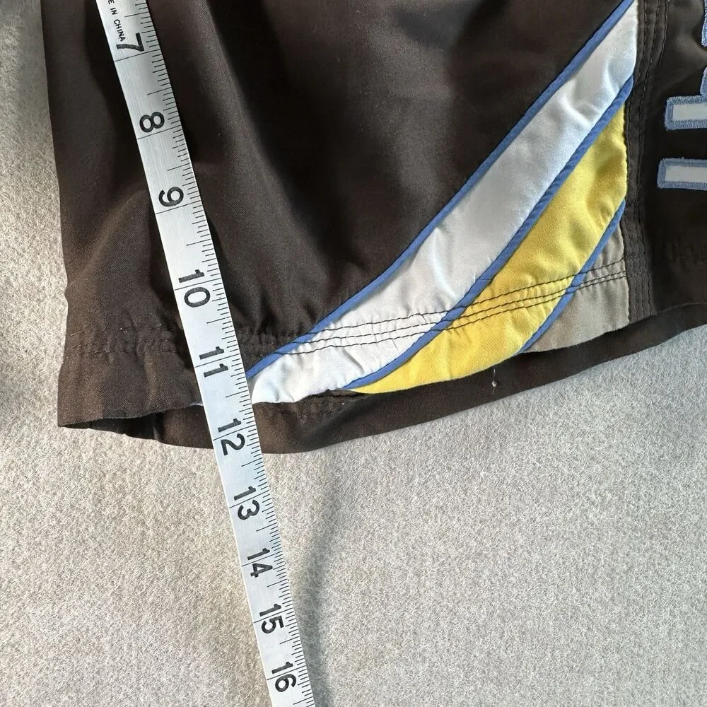 Hurley Boys Brown Board Shorts Swim Trunks Size 16 XL SURFING WAKEBOARD
